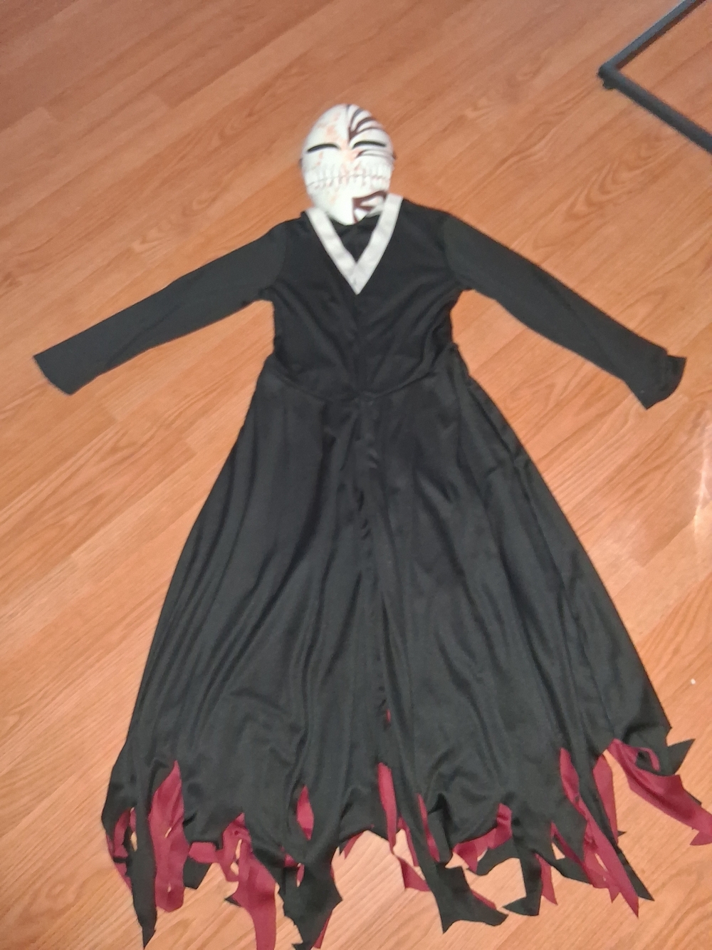 Unbranded Kids Haunted Black Dress Costume with Burgundy Accents